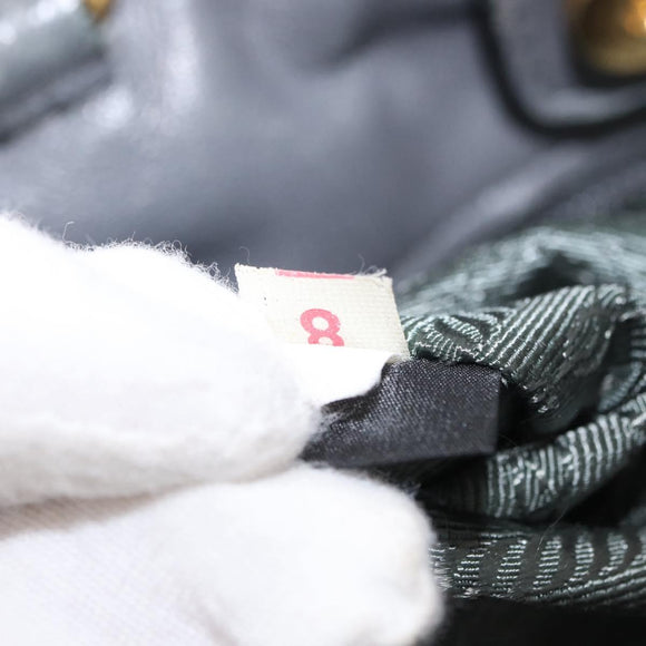 PRADA Tote Bag Nylon 2way Khaki Gold Auth bs32071