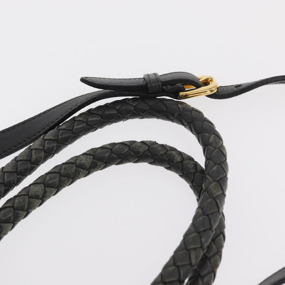 PRADA Tote Bag Nylon 2way Khaki Gold Auth bs32071