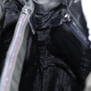 PRADA Tote Bag Nylon Khaki Silver Auth bs32072-18