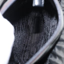 PRADA Tote Bag Nylon Khaki Silver Auth bs32072-23