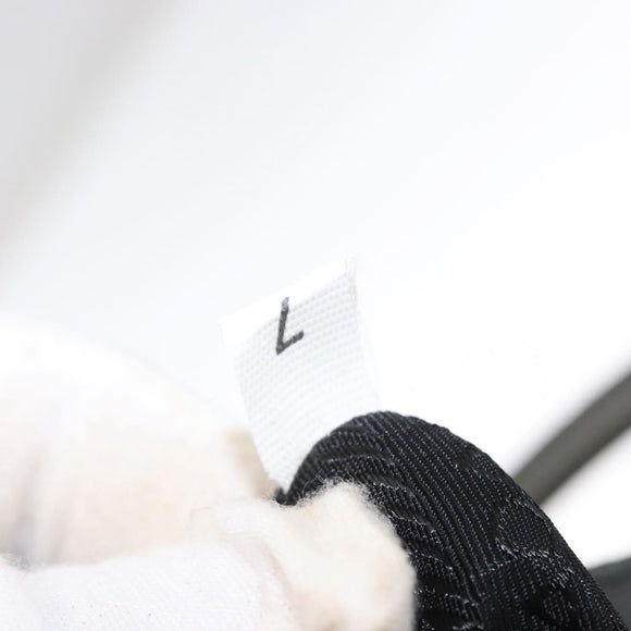 PRADA Tote Bag Nylon Khaki Silver Auth bs32072