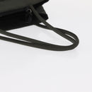 PRADA Tote Bag Nylon Khaki Silver Auth bs32072-7