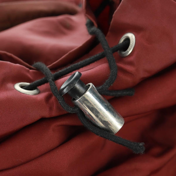 PRADA Backpack Nylon Red Silver Auth bs32073