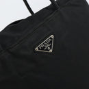 PRADA Tote Bag Nylon Black Silver Auth bs32074-18