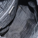 PRADA Tote Bag Nylon Black Silver Auth bs32074-11