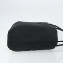 PRADA Tote Bag Nylon Black Silver Auth bs32074-3