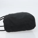 PRADA Tote Bag Nylon Black Silver Auth bs32074-4