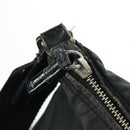 PRADA Shoulder Bag Nylon Leather Black Silver Auth bs32075-10