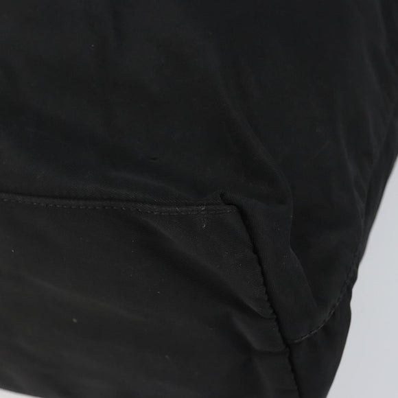 PRADA Tragetasche Nylon Schwarz Silber Original bs32076