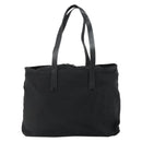 PRADA Tote Bag Nylon Black Silver Auth bs32076-3