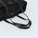 PRADA Tote Bag Nylon Black Silver Auth bs32076-7