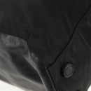 PRADA Tote Bag Nylon Leather Black Silver Auth bs32077-12