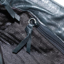 PRADA Tote Bag Nylon Leather Black Silver Auth bs32077-27