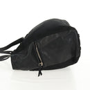 PRADA Tote Bag Nylon Leather Black Silver Auth bs32077-4