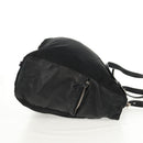 PRADA Tote Bag Nylon Leather Black Silver Auth bs32077-5