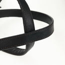 PRADA Tote Bag Nylon Leather Black Silver Auth bs32077-8