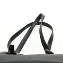 PRADA Tote Bag Nylon Leather Black Silver Auth bs32077-9