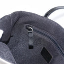 PRADA Tote Bag Leather Silver Auth bs32078-19