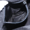 PRADA Tote Bag Leather Silver Auth bs32078-20