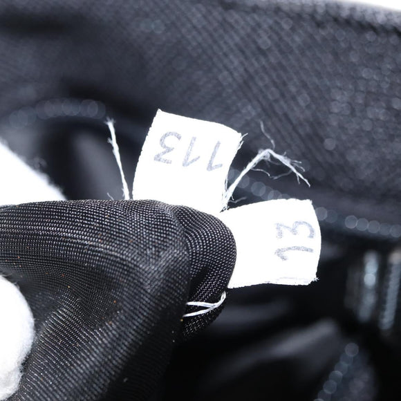 PRADA Tote Bag Leather Silver Auth bs32078