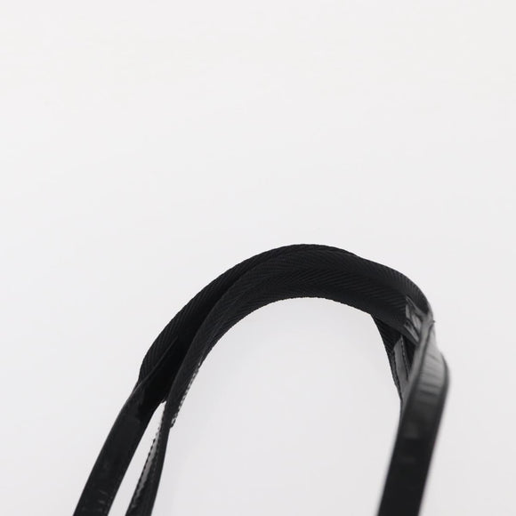 PRADA Tote Bag Leather Silver Auth bs32078