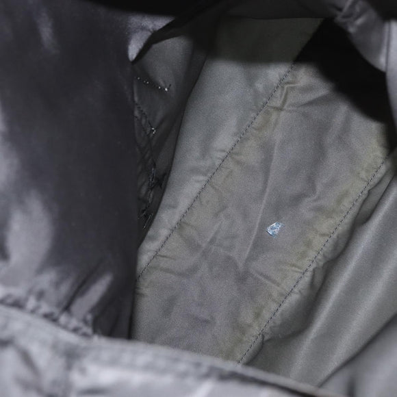 PRADA Tote Bag Nylon Gray Silver Auth bs32079