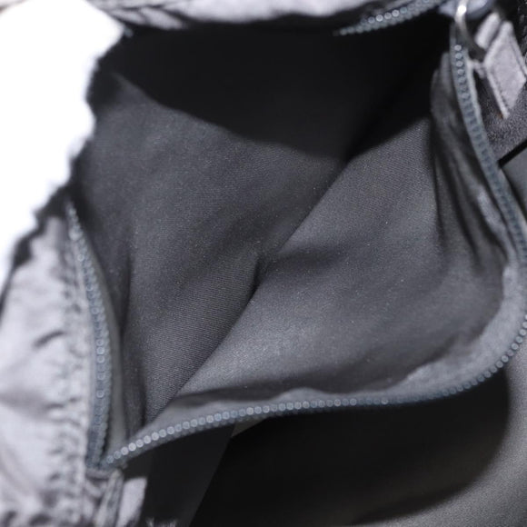 PRADA Tote Bag Nylon Gray Silver Auth bs32079