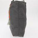 PRADA Tote Bag Nylon Gray Silver Auth bs32079-3