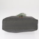 PRADA Tote Bag Nylon Gray Silver Auth bs32079-5