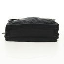 PRADA Hand Bag Nylon Leather Black Silver Auth bs32080-6