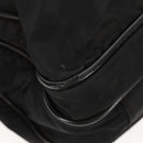 PRADA Hand Bag Nylon Leather Black Silver Auth bs32080-10