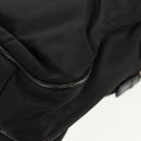 PRADA Hand Bag Nylon Leather Black Silver Auth bs32080-17