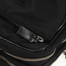 PRADA Hand Bag Nylon Leather Black Silver Auth bs32080-22