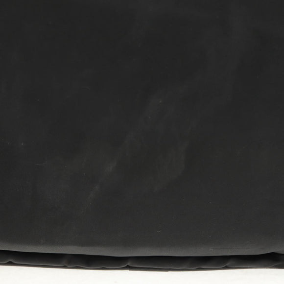 PRADA Hand Bag Nylon Leather Black Silver Auth bs32080