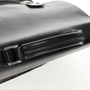 PRADA Hand Bag Nylon Leather Black Silver Auth bs32080-8