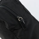 PRADA Tote Bag Nylon Black Silver Auth bs32081-9