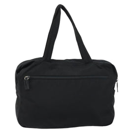 PRADA Tote Bag Nylon Black Silver Auth bs32081 - 0