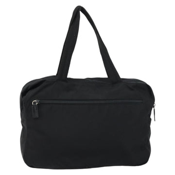 PRADA Tote Bag Nylon Black Silver Auth bs32081 - 0