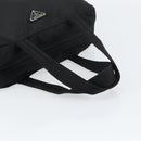 PRADA Tote Bag Nylon Black Silver Auth bs32081-7