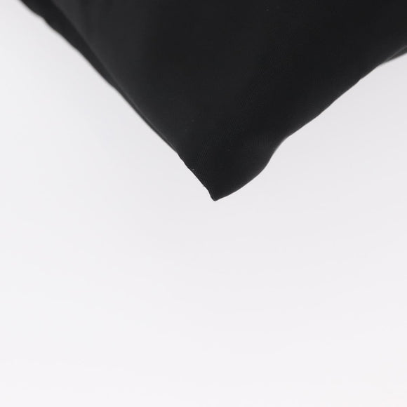 PRADA Tote Bag Nylon Black Silver Auth bs32082