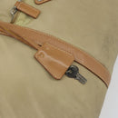 PRADA Tote Bag Nylon Beige Silver Auth bs32083-15