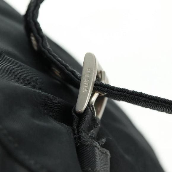 PRADA Backpack Nylon Black Silver Auth bs32084