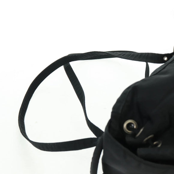 PRADA Backpack Nylon Black Silver Auth bs32084