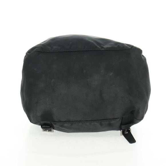 PRADA Backpack Nylon Black Silver Auth bs32084