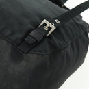 PRADA Backpack Nylon Black Silver Auth bs32084-21