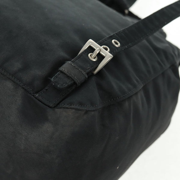 PRADA Backpack Nylon Black Silver Auth bs32084