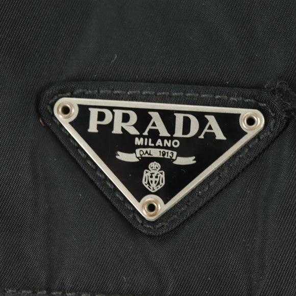 PRADA Backpack Nylon Black Silver Auth bs32084