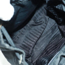 PRADA Backpack Nylon Black Silver Auth bs32084-10