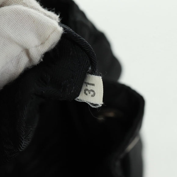 PRADA Backpack Nylon Black Silver Auth bs32084