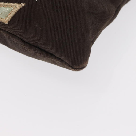 SAINT LAURENT Tote Bag Canvas Black Silver 123435 Auth bs32088